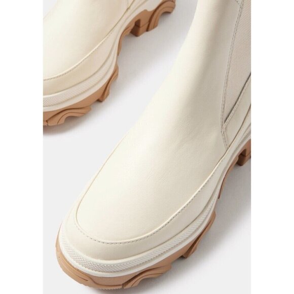 Sorel Brex Boot Chelsea WP Leather Boot Womens 6.5 Evereve Cream New - Picture 3 of 10